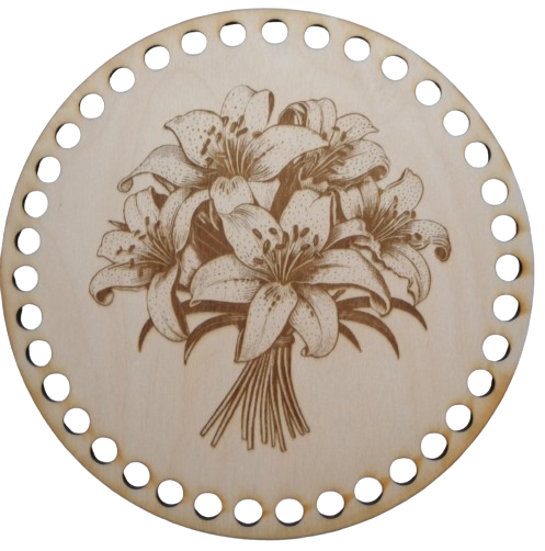 Drevené výrezy okrúhle 