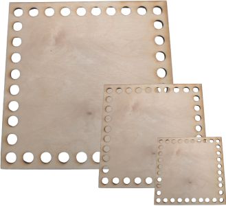 Drevené výrezy štvorcové 