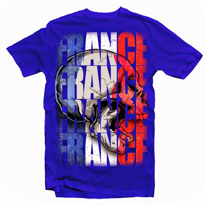 FRANCE SKULL FLAG