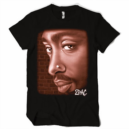 2 PAC RAP Photo – dámske tričko