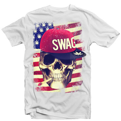 SWAG SKULL USA FLAG