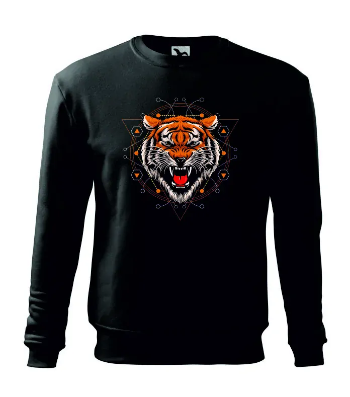Geometrik Tiger mikina