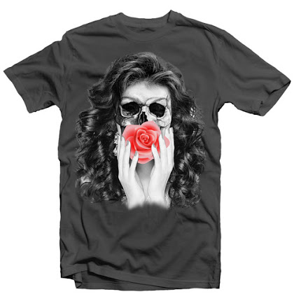 SKULL ROSE FACE
