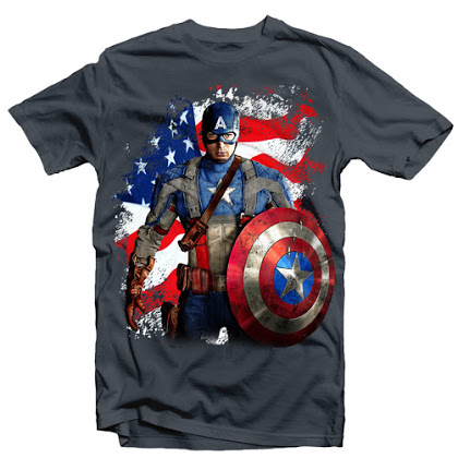 CAPTAIN AMERICA FLAG