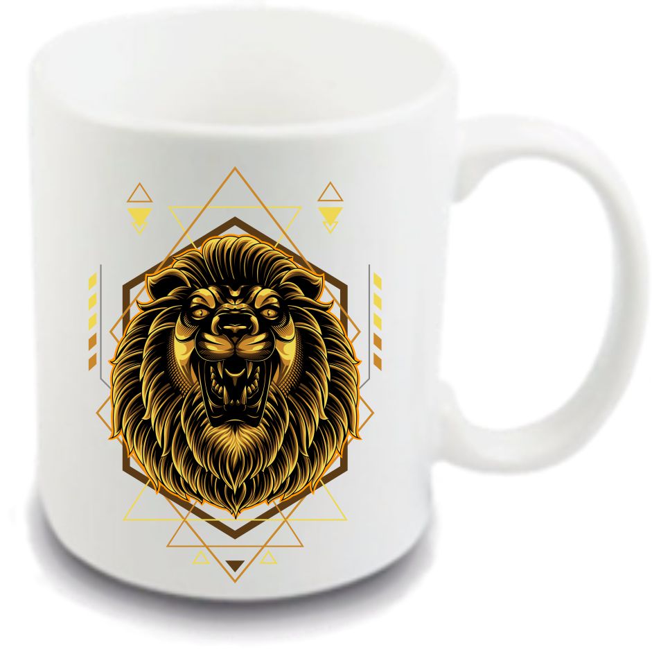 Geometric LION hrnček
