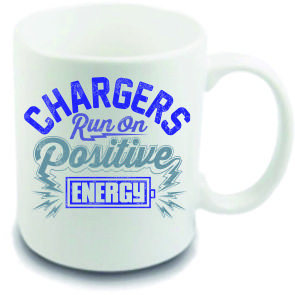 CHARGERS RUN ON POSITIVE ENERGY