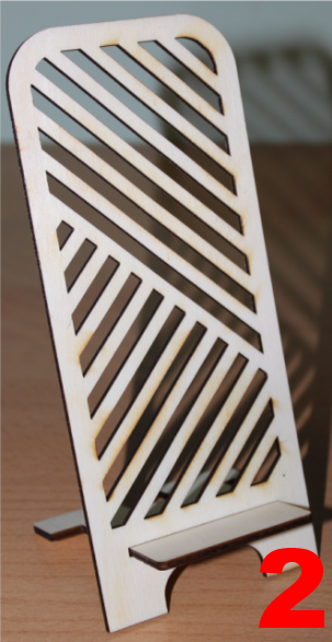 Stojan na mobil s dreva