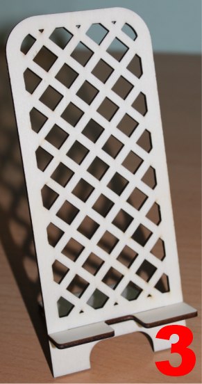 Stojan na mobil s dreva