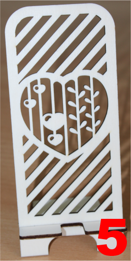 Stojan na mobil s dreva