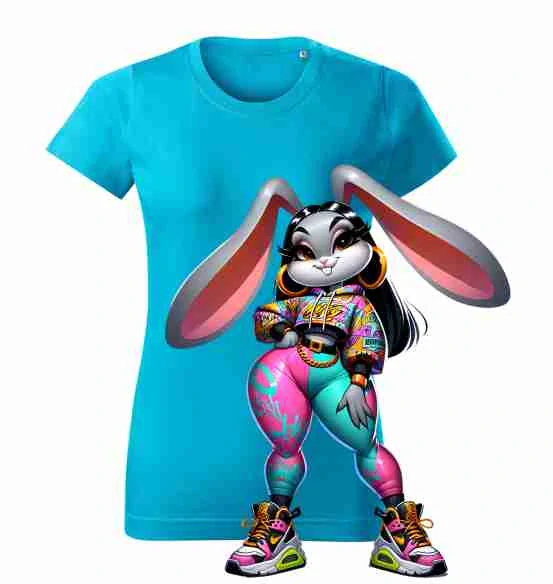 Cool rabbit Dámske tričko